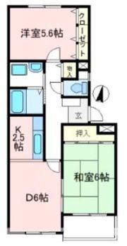 ビラ根岸の間取り画像