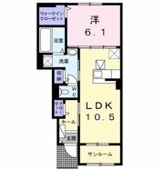 ポワリエBの間取り画像