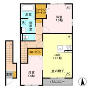 シルクロード 万葉 Bの間取り画像