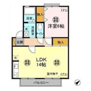 クレージュ Ⅲの間取り画像