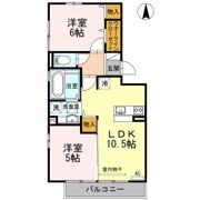 ウィルコート小郡給領町 A・B B棟の間取り画像