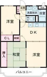ユーミーマンション八幡町の間取り画像
