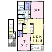 カトレア スウィートの間取り画像