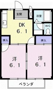サンヒルズ広久手Aの間取り画像