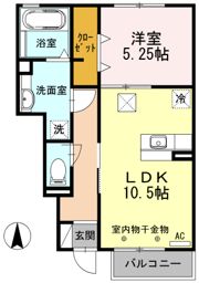 リバーオークの間取り画像