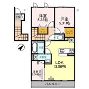 Flora Lily(フローラ リリー)の間取り画像