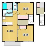 フラワｰハートA棟の間取り画像