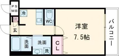 ジーイーキャトフの間取り画像
