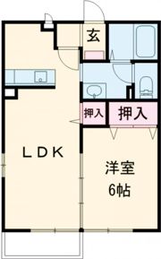 ブラン・ノワールA(ペット仕様)の間取り画像