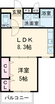 ポプラーレ狭山Ⅱの間取り画像