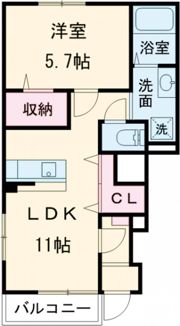 モイス・シャーム熊取の間取り画像