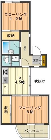 サンハイツ高尾の間取り画像