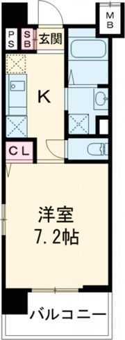 フィオレ・レジデンス出島海岸通の間取り画像