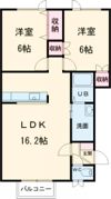 メゾンドフラッシュⅡの間取り画像