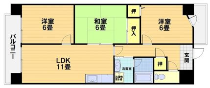 アグラード長岡京の間取り画像