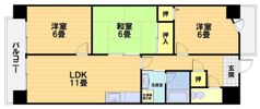 アグラード長岡京の間取り画像