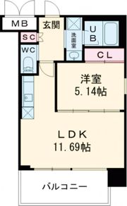 プレジオ荒本新町の間取り画像