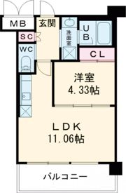 プレジオ荒本新町の間取り画像