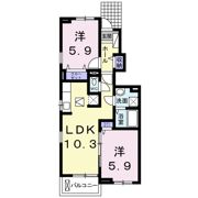 シェーネ駅東 Bの間取り画像