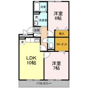マンションタケイシの間取り画像