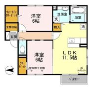コンフォルト泉中央の間取り画像