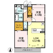 クレセール・コンテス仙波の間取り画像