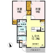 アークタウン三ツ藤 Cの間取り画像