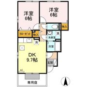 アランシア B棟の間取り画像