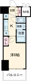 エステムコート新神戸Ⅱ駅前山手の間取り画像