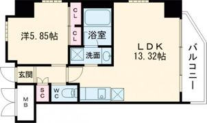 プレジオ日暮通の間取り画像