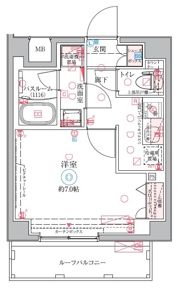 クレヴィスタ梅島の間取り画像