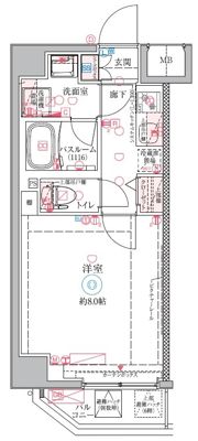 クレヴィスタ梅島の間取り画像