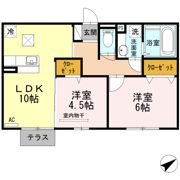 ディールーム後藤寺 B棟の間取り画像