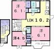 アバント加茂川の間取り画像
