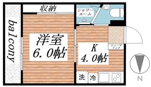 三軒茶屋マンションの間取り画像