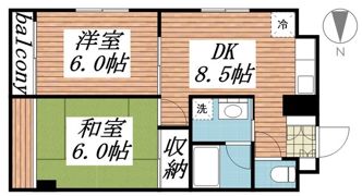 第5カスヤハイツの間取り画像