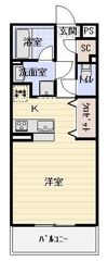 シャトー草薙の間取り画像