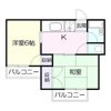 シャルルコーポ紫原の間取り画像