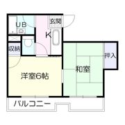 シャルルコーポ紫原の間取り画像