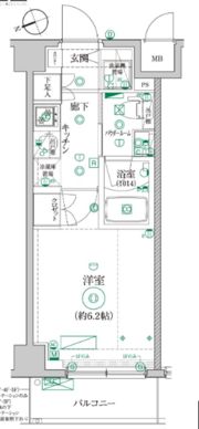 レアライズ立川AZの間取り画像