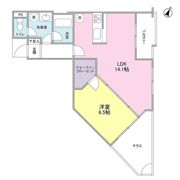 21°de南平台の間取り画像
