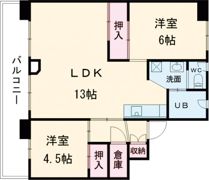 ビレッジハウス恵み野北1号棟の間取り画像