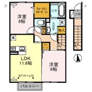 ベストオーシャン Aの間取り画像