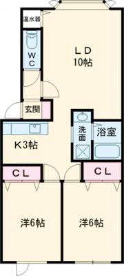 Pearly ShellⅡ（パーリーシェルツー）の間取り画像