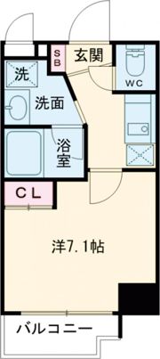 ユリシス新神戸の間取り画像