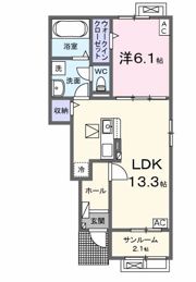 ブランシュ ネージュ イーストの間取り画像