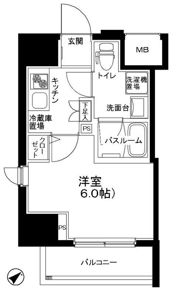 ティモーネ立川の間取り画像