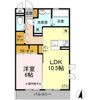 薬円台壱番館 Aの間取り画像