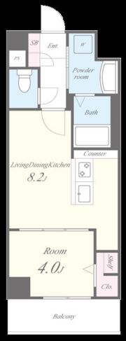 グランドアセントの間取り画像