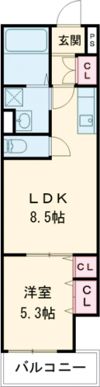 クリエオーレ庄屋Ⅱの間取り画像